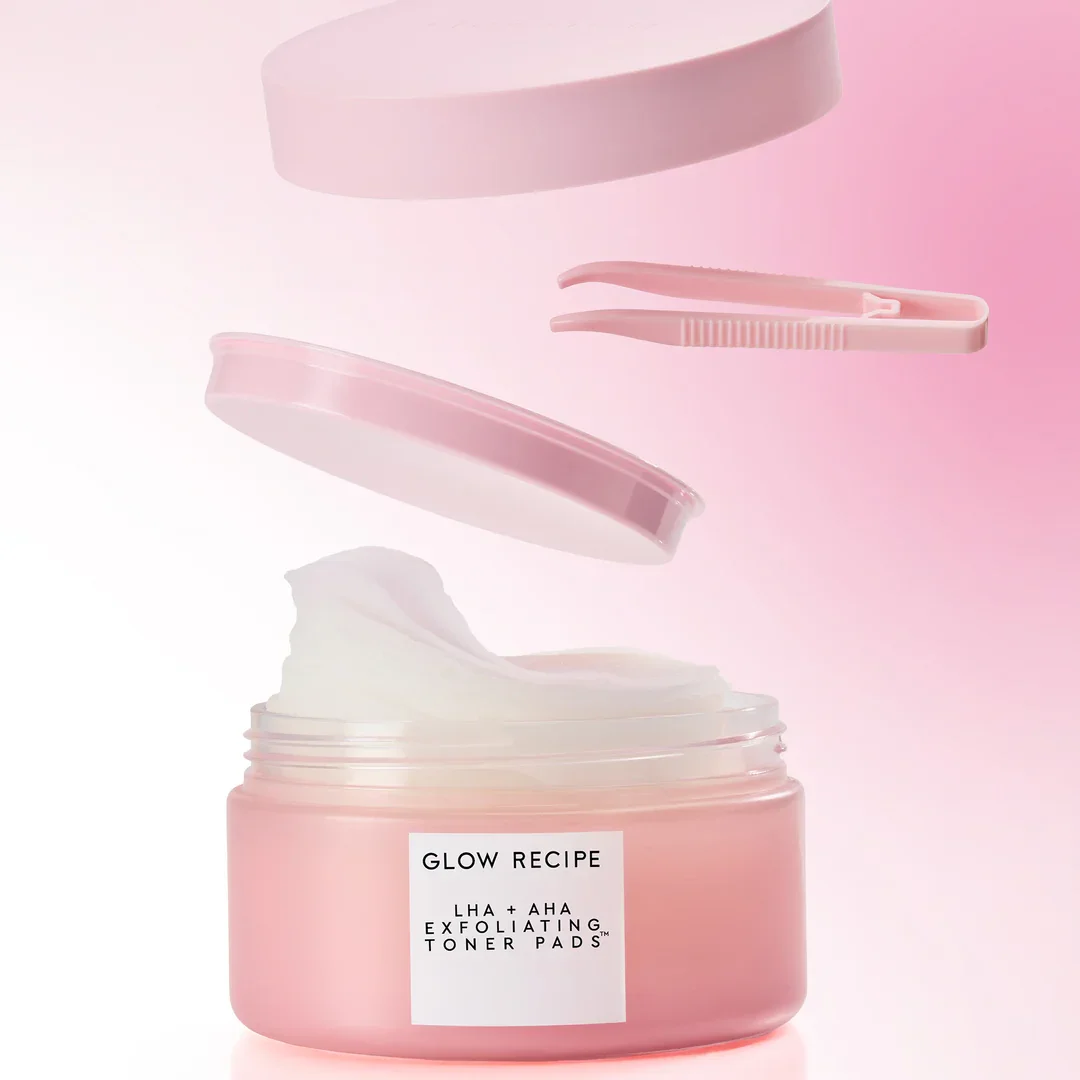 LHA + AHA Korean Watermelon Toner Pads by Glow Recipe