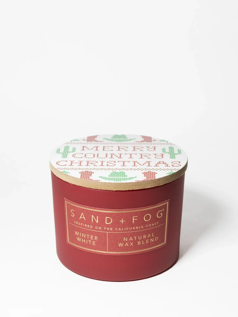 Winter White Candle by Sand + Fog