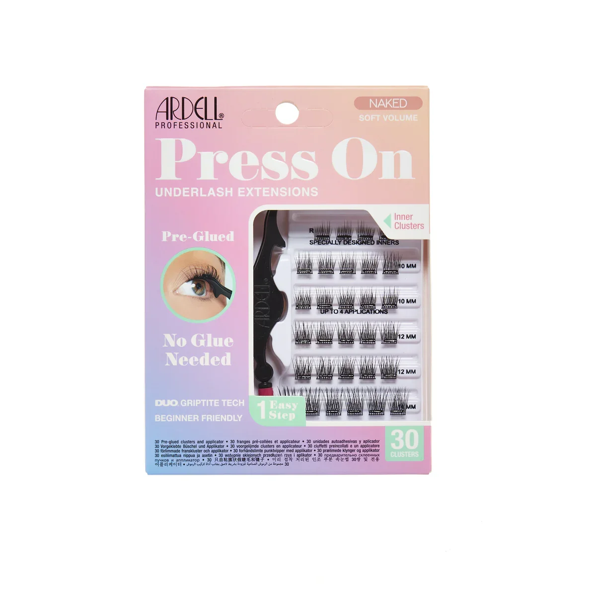 Press On Pre-Glued Underlash Extensions Naked Soft Volume by Ardell