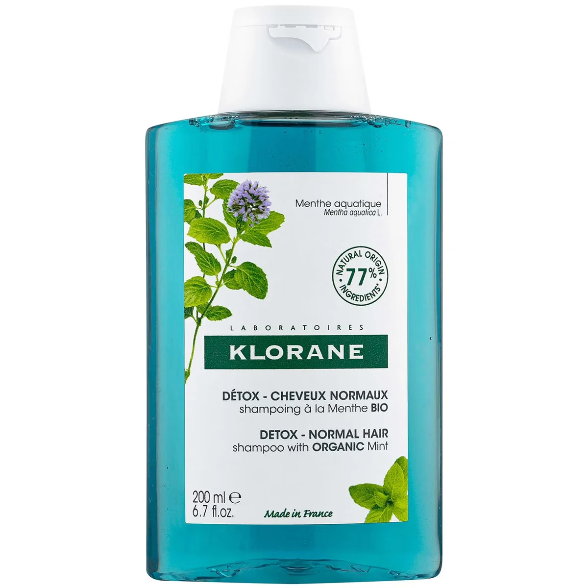Detox Normal Hair Shampoo with Organic Mint by Klorane