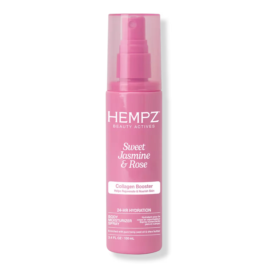 Sweet Jasmine & Rose Body Moisturizer Spray with Collagen by Hempz