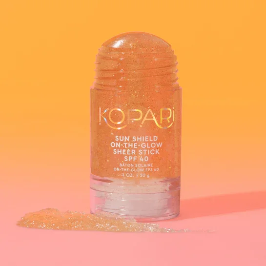 Sun Shield On-The-Glow Sheer Stick Sunscreen SPF 40 by Kopari Beauty