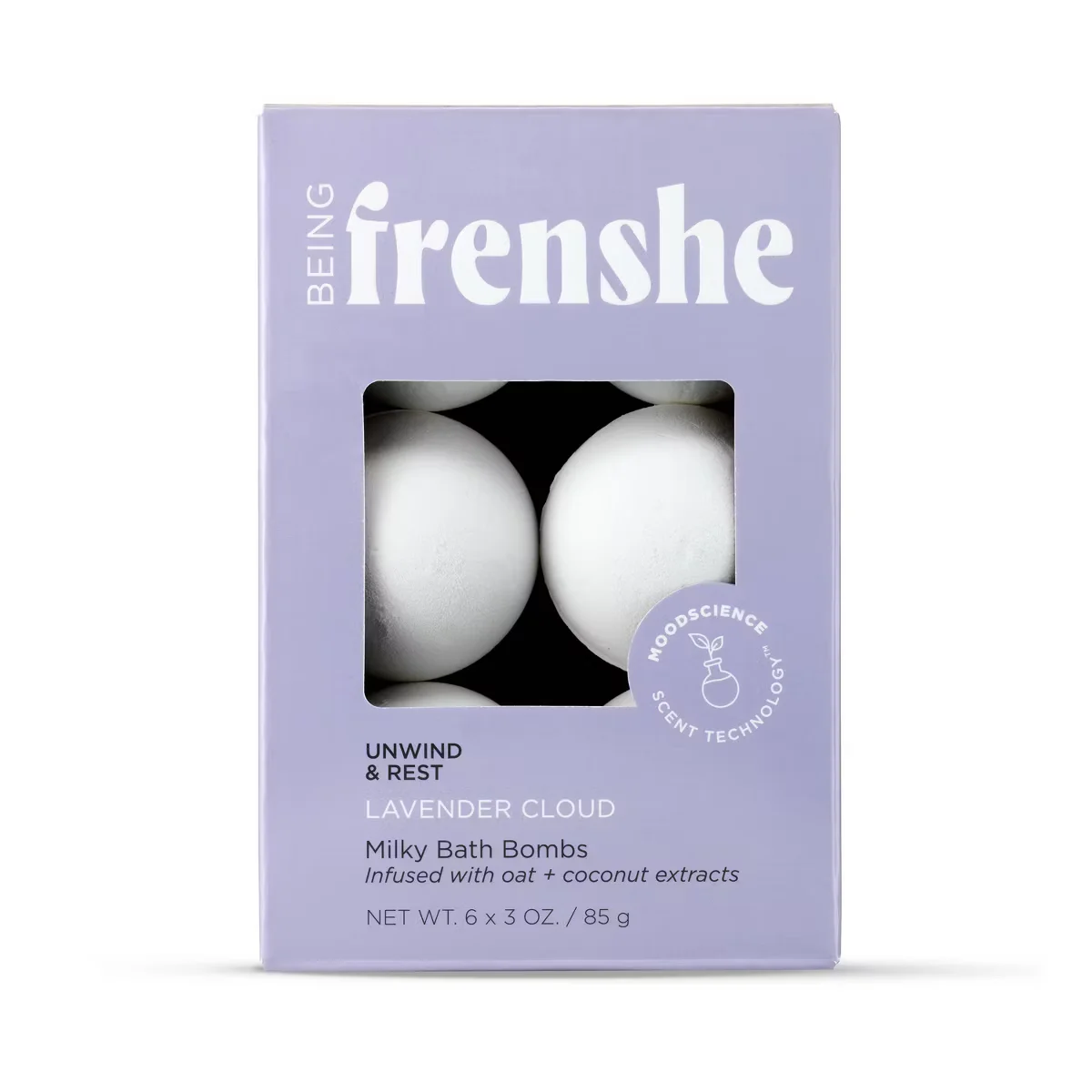 Lavender Cloud Milky Bath Bombs by Being Frenshe