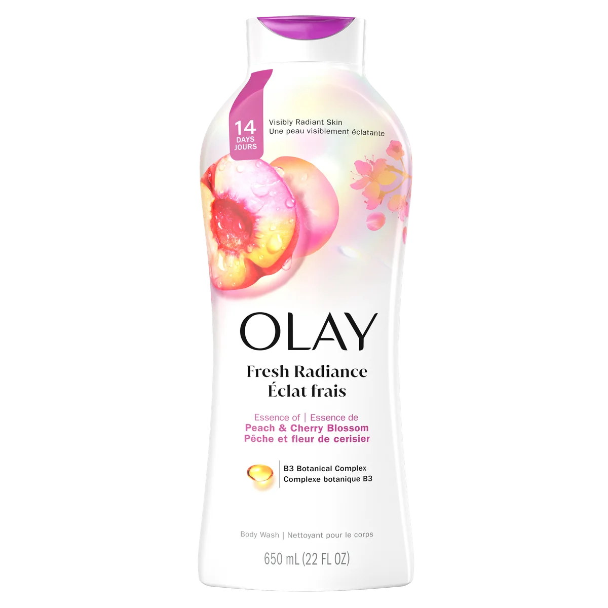 Peach & Cherry Blossom Fresh Outlast Body Wash by Olay