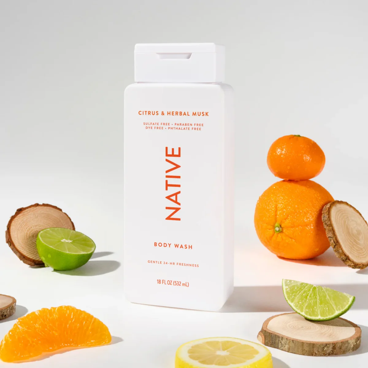 Citrus & Herbal Musk Body Wash by Native