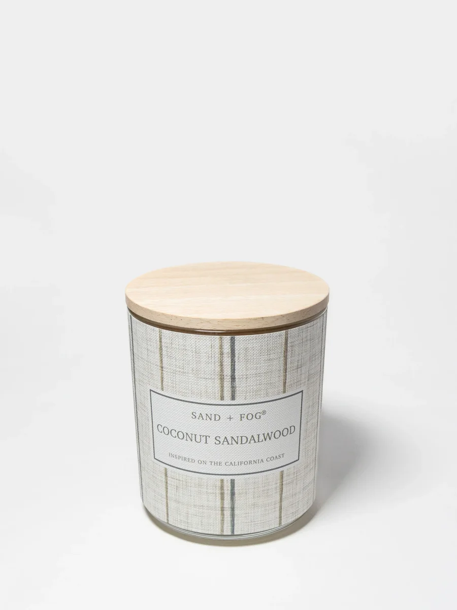 Coconut Sandalwood Candle by Sand + Fog