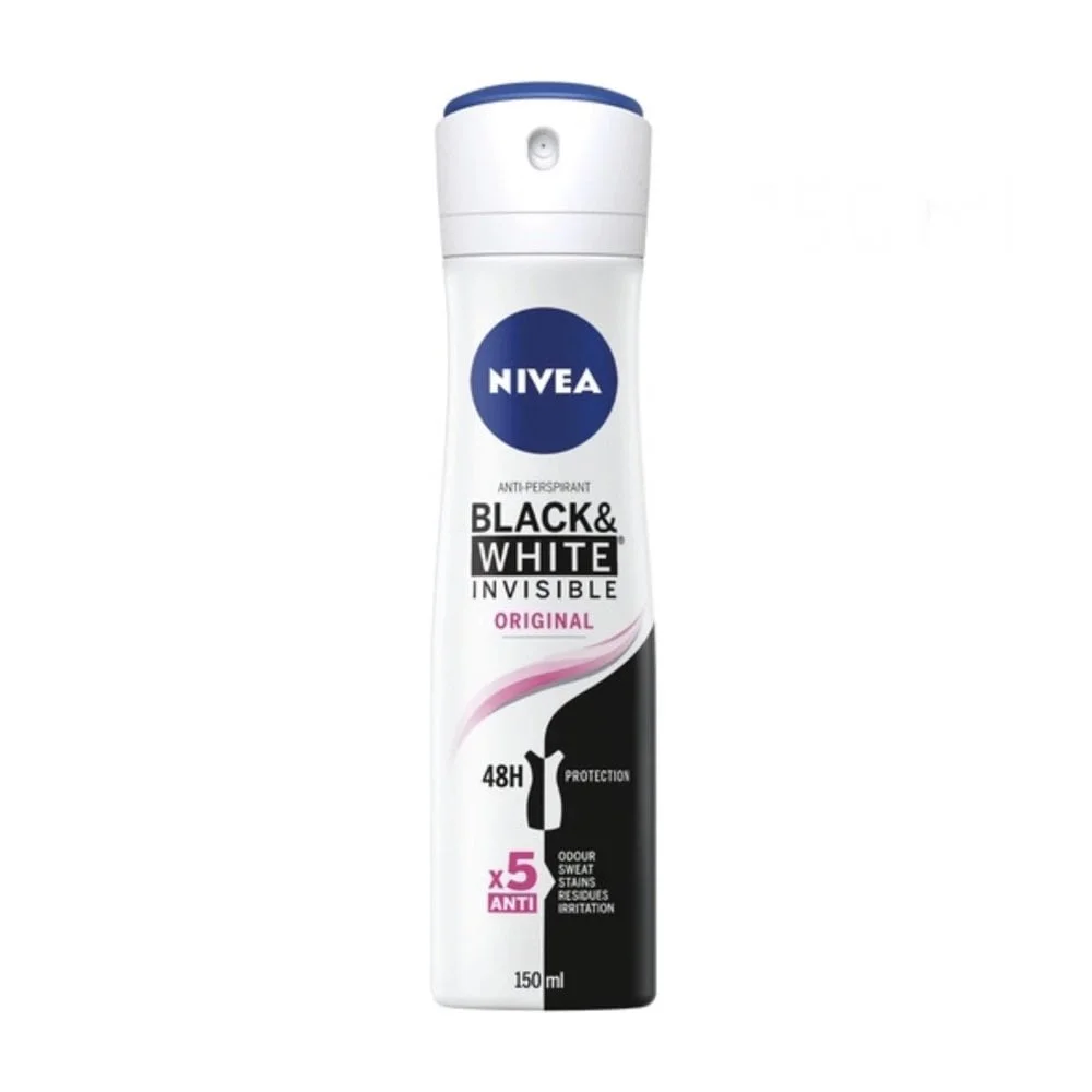 Black & White Invisible Original Antiperspirant Deodorant Spray by NIVEA