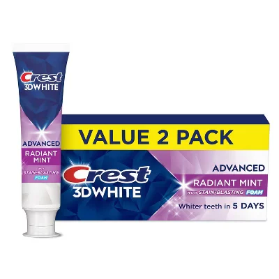 3D White Advanced Radiant Mint Toothpaste by Crest