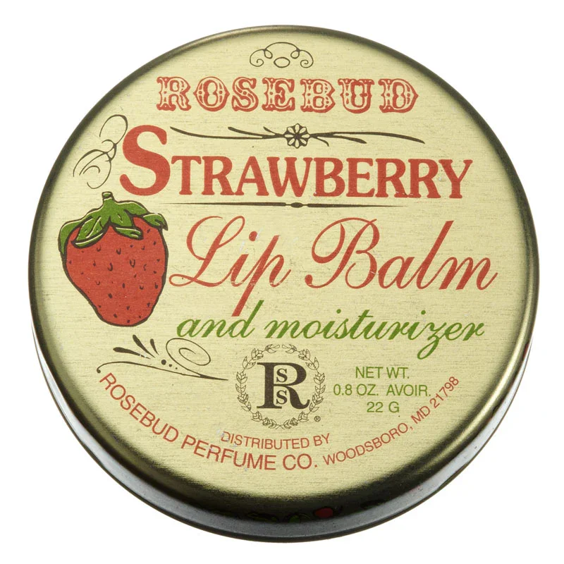 Smith's Rosebud Strawberry Lip Balm (Tin) by Rosebud Perfume Co.