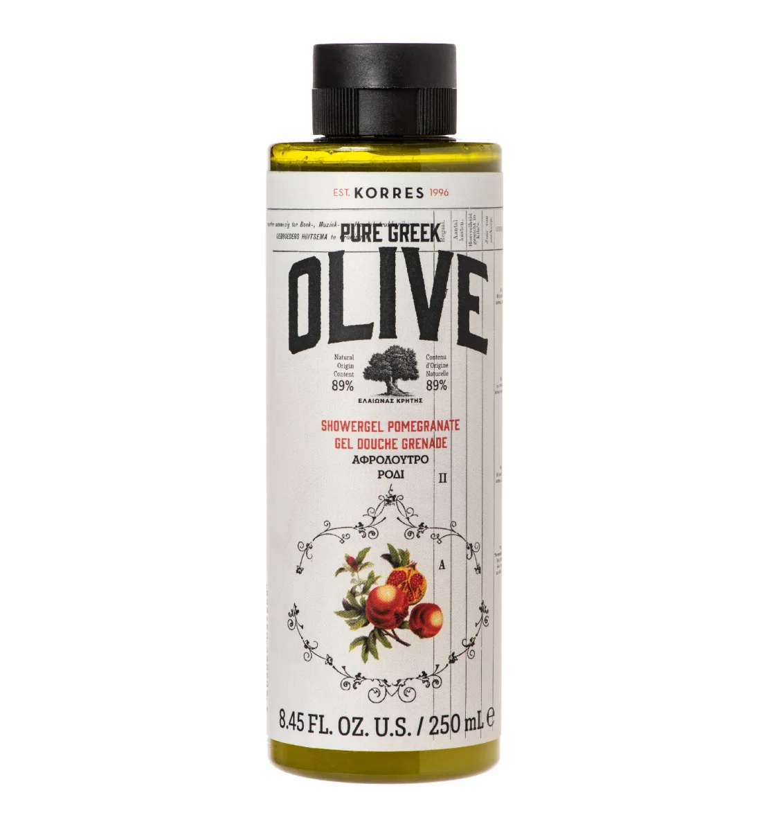 Pure Greek Olive Shower Gel Pomegranate by Korres