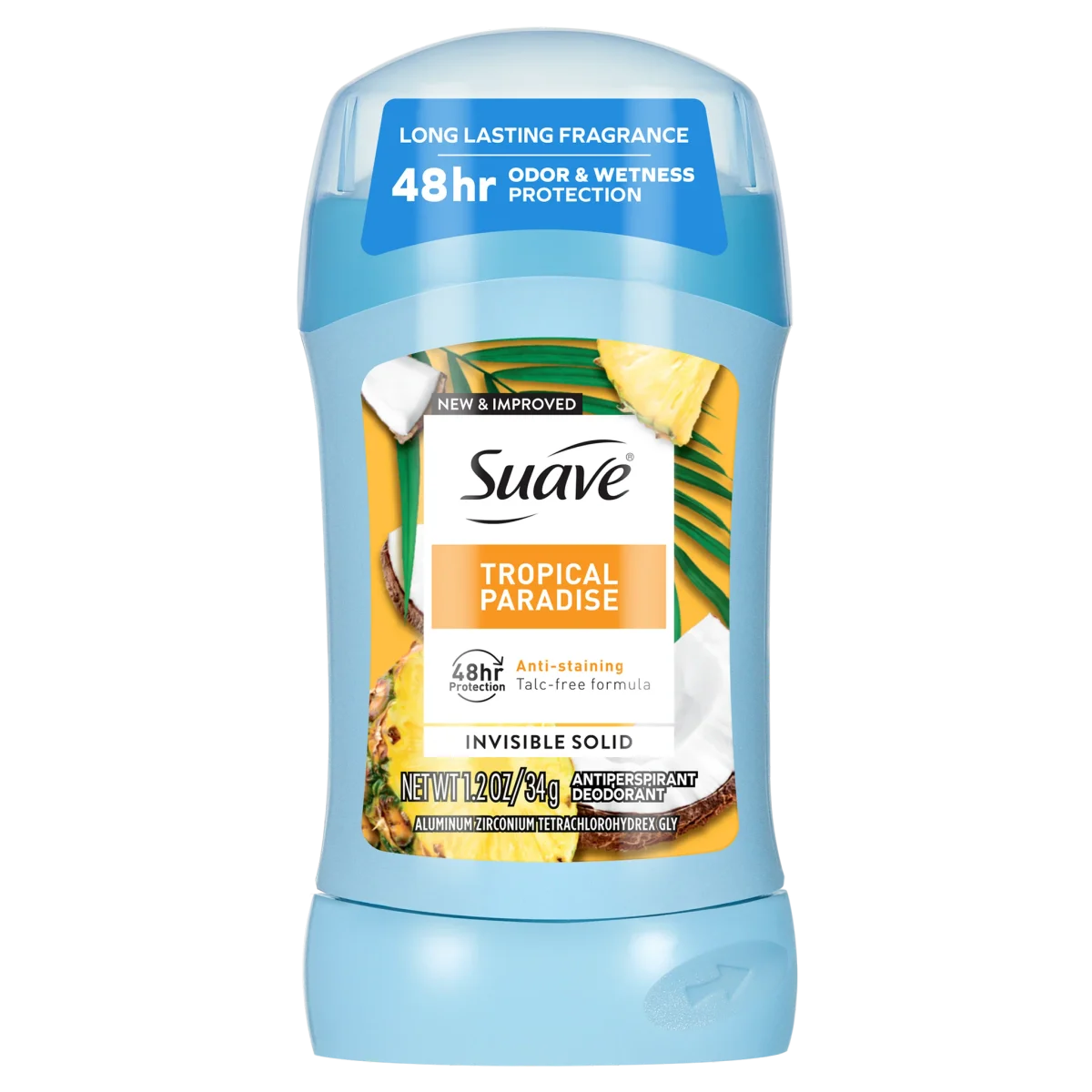 Tropical Paradise Invisible Solid Antiperspirant Deodorant Stick by Suave